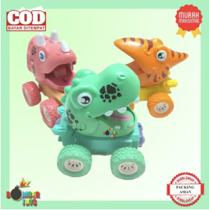 Mainan Mobil Zap Monster Truck Dino Construction keruk friction hijau