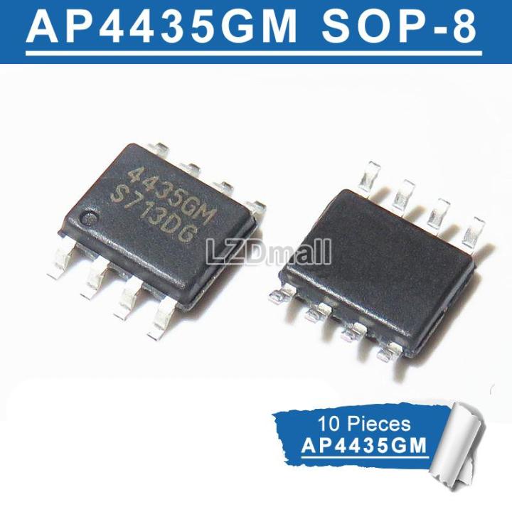 10pcs 4435GM AP4435GM SOP-8 SMD P-Channel MOSFET Original IC | Lazada PH
