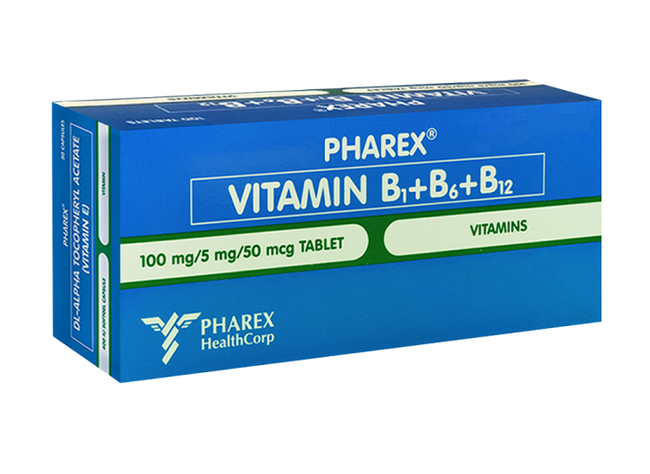 PHAREX Vitamin B1 + B6 +B12 Complex 1 Tablet (Sold per Piece) Lazada PH