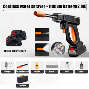 Water Jet Cordless Car Wash Water Gun 998VF Washer FloorTiles Spray Gun Outdoor Rechargeable Battery Washing Machine Ker