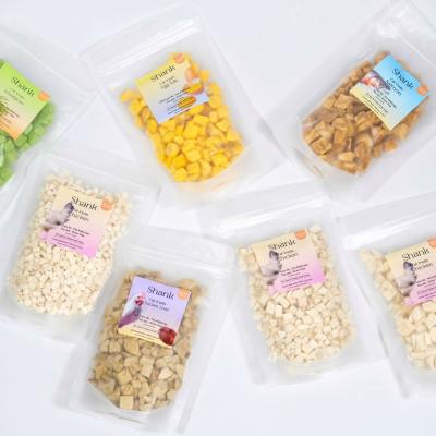 ฟรีซดรายแมวขนาดทดลอง 20G อกไก่จิ๋ว,เต๋า แซลม่อน ปลาค็อด หญ้าต้นอ่อนข้าวสาลีผสมอกไก่ ตับไก่