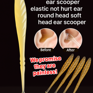[Buy 2 Get 1 Free]Soft Head Does Not Hurt The Ears Earloaf Ear Spoon Thin Mouth With Thin Edges Ear Canal Cleaning Storage Cleaning