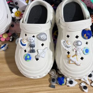 Crocs Jibbitz Charms Shoe Accessories DIY Shoe Buckle Planet Astronaut Robot Astronaut Shoe Flower for Crocs