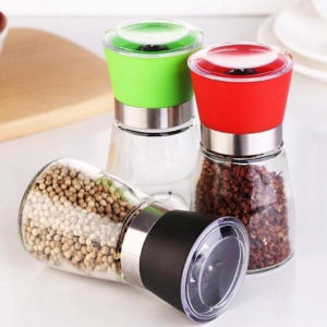 Lọ xay tiêu thủy tinh xay nhuyễn nhỏ gọn tiện dụng có nắp đậy kín đáo kết hợp chức năng xay nhuyễn