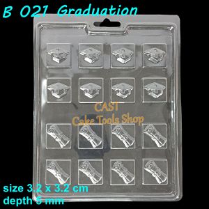 Cetakan Coklat B 021 Graduation Wisuda Kelulusan