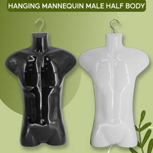 JME Hanging Mannequin Male Display Cloth Man 861 White Black