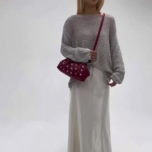 CINVAI&KROZE แฟชั่น กระเป๋าเปลือกจีบ อเนกประสงค์และใช้ได้หลายโอกาส