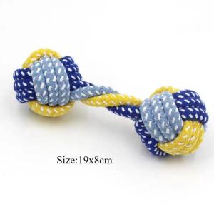 1Pcs Dog Toy Bite Resistant Rope Knot Carrot Giraffe Durable Cotton Rope Dumbbell Puppy Cleaning Teeth Chew Toy Pet Supplies