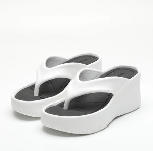 รองเท้าแตะหูคีบ พื้นสูง8cm วัสดุ EVAอย่างดี พื้นนุ่ม ใส่สบาย ใส่ไปเที่ยวหรือใส่ไปทะเล #sy179