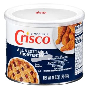 Mỡ trừu hiệu Crisco Vegetable Shortening - Nhập khẩu Mỹ 450g