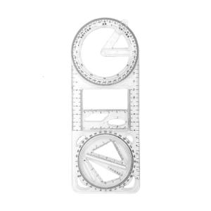 1/2/3 Pcs Geometric Rulers Drawing Tools Measuring Ruler Creative Arting Craft Draft Template Drawing Measuring Tool