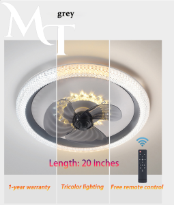 19 Inches Ceiling Fan With Light Remote Control Modern Ceiling Fan Light Chandelier Ceiling Fan Ceiling Light With Fan 1-year warranty LED Nordic Modern Industrial Silent 6 Speeds 3 Blades Big size Ceiling Fan