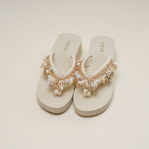 [Free Shipping] Womens flip-flops for summer 2026 new high-heeled sandals for outdoor wear beach anti-slip sandals