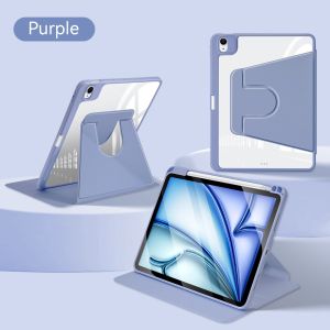 For iPad Case 10th 9th 8th Gen 7th 10.2 Air 6 Pro 11 2024 Air 5 4 10.9 Mini 6 Case Pencil Holder 360° Rotation
