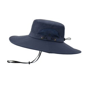 New Waterproof Bucket Hat Summer Men Boonie Hat Outdoor Sun Protection Wide Brim Panama Safari  Hiking Fishing Sun Hat