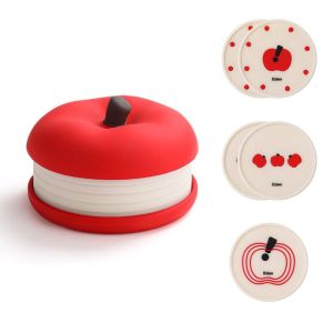 MMLUCK Anti Scald Fruit Shape Coasters Set Creative Stackable Decorative Placemats Multi Functional Anti-fouling Nonslip Cup Mat Home Decor