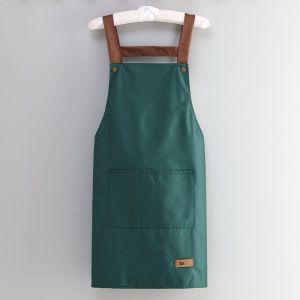 【Fast Delivery】Waterproof Apron Coffee Shop Barber Working Bib Kitchen Cooking Aprons BBQ Apron