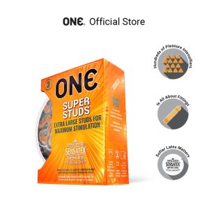 in stock ONE Condoms Super Studs Large Stud (3s)