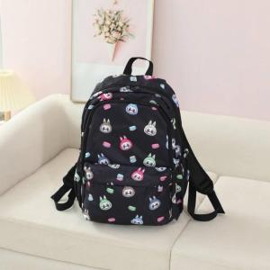 💗 เปิดเทอมแล้ว กระเป๋าเป้ สวยๆ ลาย Monster ไซส์ใหญ่ ขนาด 16 นิ้ว มีช่องใส่ขวดน้ำด้านข้าง มีซัพพอร์ทด้านหลัง