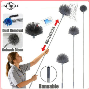 Fashion home-pet Telescopic Ceiling Duster Roof Broom Extendable Microfiber Cobweb Fan Cleaning Rumah Tangga