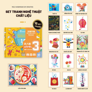 SET TRANH NGHỆ THUẬT CHẤT LIỆU THỦ CÔNG HANDMADE CHO BÉ THỎA SỨC SÁNG TẠO – HÃNG MRTOYS