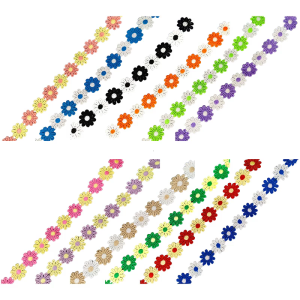 15 Yards Decorative Lace Ribbon 25mm Wide Flower Embroidered Lace Trims for Sewing Craft Clothing Decoration