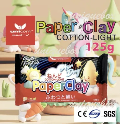 UNICORN Cotton Light Paper Clay /Air Dried White Clay Self-Dry / Paper Clay / Air Dry Clay 125gm