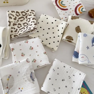 Saliva Towel Face Towel Muslin Washcloths for Newborns Infant Handkerchief Baby Essential Nursing Towel Baby Supplies