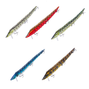 Multi Jointed Swimbait 23cm 42G Floating Eel Lures Crankbait 13 Segments Fishing Baits Artificial Baits with Treble Hook