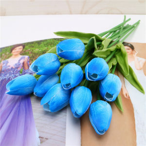 Hoa Tulip Hoa Giả Giống Thật 35cm Nhiều Màu Trang Trí Nhà Cửa Sự Kiện Bó hoa cầm tay chụp hình