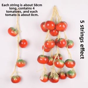 GURUNGMANI Artificial Simulation Fruit Vegetable String Foam Fake Vegetable Hanging Decoration Artificial Wedding Photography Props DIY Decoration
