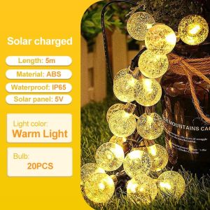 Dreamlight Globe solar String Lights Battery String Lights Plug-in Waterproof Mini Globe Lights Decoration Indoor Outdoor Party Wedding Christmas Tree Garden
