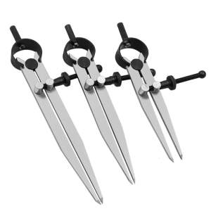 Có thể điều chỉnh da có thể khóa thép carbon Divider Wing creaser tự làm leathercraft xoay dòng scribing thước đo điện tử công cụ