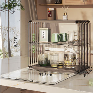 Acrylic display cabinet Transparent storage cabinet Dustproof transparent assembly storage cabinet is used for toy display and home Decoration REFURBISHED
