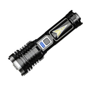 Emergency Telescopic Zoom Flashlight White Laser Cob Side Light MultiPurpose Flashlight
