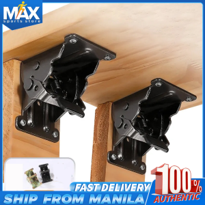 4PCS Self-Locking Folding Hinge Iron Chair Table Leg Extension Support Brackets Foldable Hinges Hardware