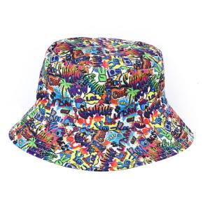 Mặc giản dị Mũ Nón thể thao dù để che nắng Mũ ngư dân thời trang Mũ tai bèo đầy màu sắc in cho du lịch tập thể dục tập thể dục