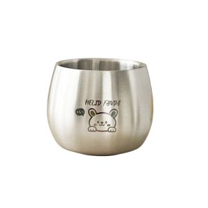 NEXASHOP 120ML Children Drinking Cup Thickened 304 Stainless Steel Coffee Cup Double layer insulation Kids Water Cup Kitchen Gadgets Accessories
