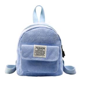 Women Aesthetic Backpack Small Travel Backpack Girl Teenage Corduroy Backpack Student School Backpack for College Work