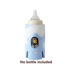 SUPERRR Multifunction Baby Bottle Warmer Wireless LED Display Breast Milk Warmer Smart Insulated Bottle Warmer Sleeve Outdoor Travel