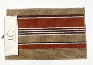 URBAN CURTAIN SHOP STRIPED BATROOM DOORMAT