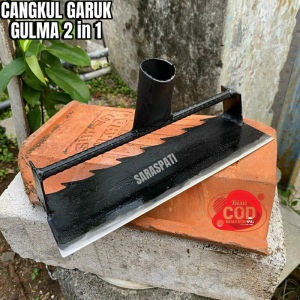Alat Garuk rumput liar gulma asli baja - Cangkul Garuk super tajam 2 in 1 Bahan sendang gergaji