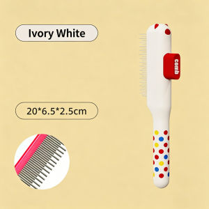 Teeker Pet Hair Removal Comb One Click Self Cleaning Grooming Brush DeShedding Comb for Short & Long Hair Pet Grooming Supplies for Cats & Dogs