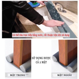 Miếng xốp chặn cửa tránh côn trùng bụi bẩn thanh xốp chặn khe cửa tránh tiếng ồn nẹp xốp bịt khe cửa ngăn rò hơi lạnh