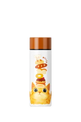 Diller Mini Pocket Size 316L Thermo Bottle Tumbler Kitty Cat Capybara Cherry Bear (150ml) D9369 9399 9459