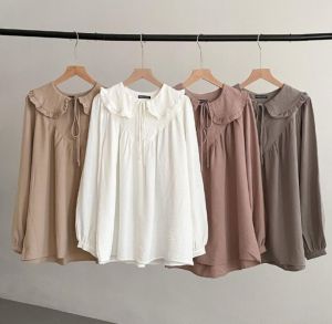 EMMA BLOUSE CRINKLE AIRFLOW terbaru/vintage/korean