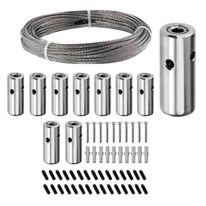 Adjustable 52 Inch Rust Proof Gardening Wire Rope Sturdy Trellis System for Indoor Outdoor Vertical Growth