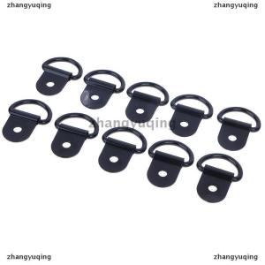 [COD] zhangyuqing 10pcs Stainless Steel D Shape Pull Hook Tie Down Anchors Ring Iron Cargo Tie Down Ring For Trailers RV Boats Accessories