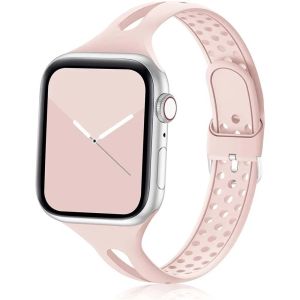 Sport Silicone Strap for Apple watch Ultra 1/2 49mm Band 40mm 44mm 41mm 45mm 38mm Women Men Soft Slim Bracelet Fashion Wristband iWatch Series 9 8 7 SE 6 5 4 3 Strap