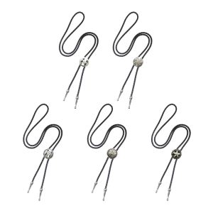 Phong Cách Phương Tây Bolo Tie Cho Nam Nữ Cà Vạt công sở dây điều chỉnh được Tie Crossed Mặt Dây Chuyền Bolo Tie Retro Cổ